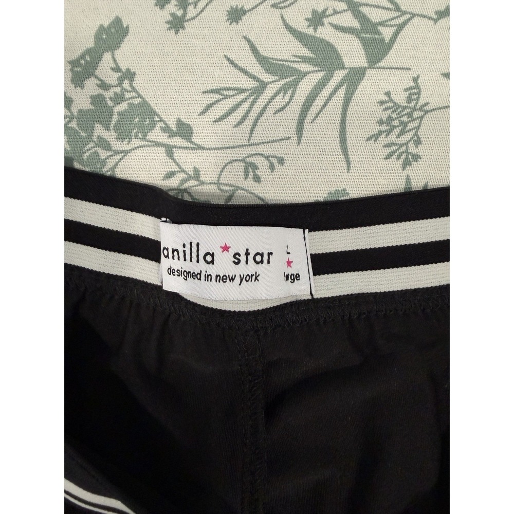 Vanilla Star Pleated Mini Skort L Striped Waistband Tennis Pickleball Preppy - Picture 4 of 8